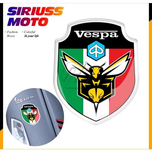 3D Resin Motorcycle Sticker Case for Vespa Italy Sticker LX GTS GTV Sprint 50 150 300 300ie Super Sport
