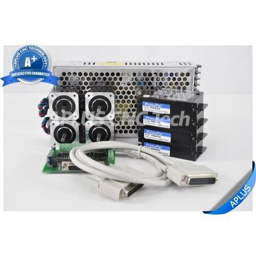 4-Axis NEMA 17 Stepper Motor 40.0oz-in & Driver PSR4020 & 24V Power Supply Kit