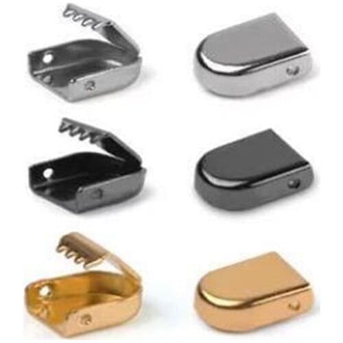 4pcs /1 set of Metal Shoelaces Tips Head No Tie Shoelaces Metal Lace Lock DIY Sneaker Kits Silver Gold Black Metal lace buckle