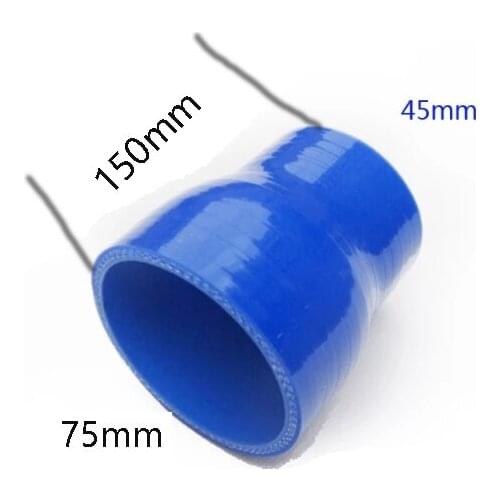 45mm to 75mm Silicone Transition Coupler Turbo Intercooler Pipe Hose Reducer