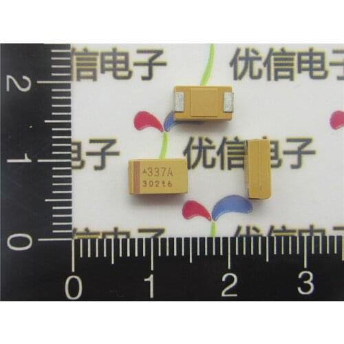 Free ship with track 20pcs/lot 7343 Quality SMD tantalum capacitor 330UF 7343 10V 330UF D type 20% tantalum capacitor 10V