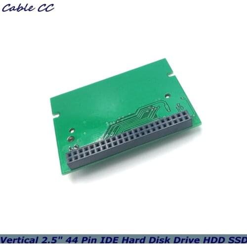CF Compact Flash Merory Card to Vertical 2.5" 44 Pin IDE Hard Disk Drive HDD SSD Adapter Shipping