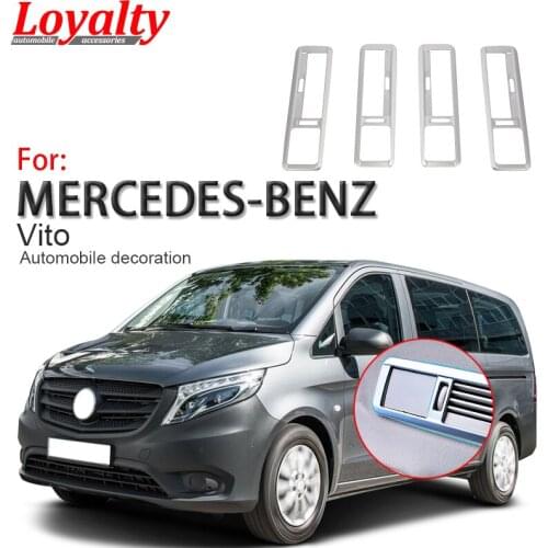 Loyalty for Mercedes-Benz Vito V-Class V260 2016 2017 2018 Rear Air Outlet Vent Cover Trim ABS Chrome Car Accessories Styling