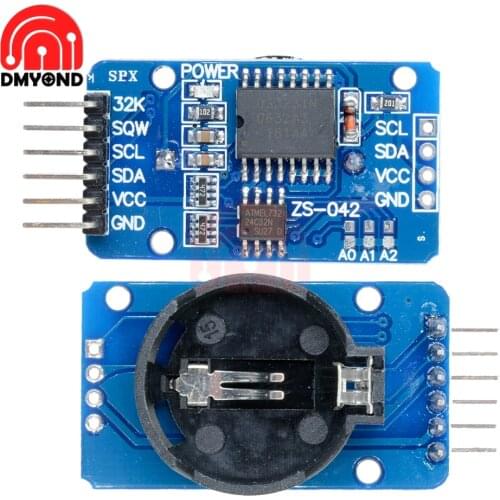 DS3231 3.3V 3.3V-5.5V Voltage Regulator ZS042 AT24C32 IIC Precision RTC Real Time Clock Accuracy Memory Module for Alarm