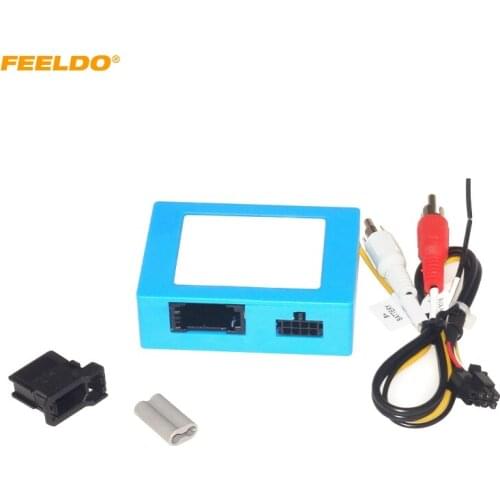 FEELDO 2-Channel RCA Audio AUX-Input To MOST Optic Fiber Amplifier Decoder Converter Kit Fit For Benz S/CL/CLS/E/SLK/SL