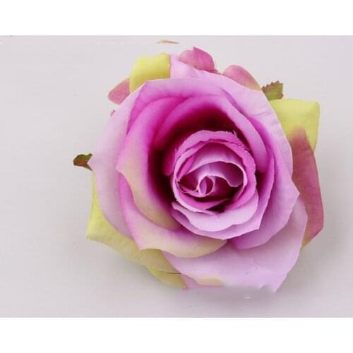 Artificial Silk Rose for Home and Wedding Decoration Simulation Flowers Heads Decor (100pcs/lot) Diameter:9cm