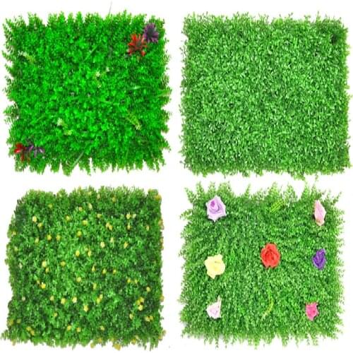 1pc Artificial Plant Lawn DIY Background Wall Simulation Grass Leaf Wedding Home Decor Green More Style Carpet Turf Office Decor