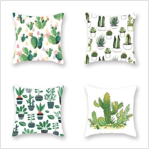 Cactus Print pillowcase Decorative Cushions Pillowcase Cushion Cover Throw Pillow Sofa Decoration Pillowcover
