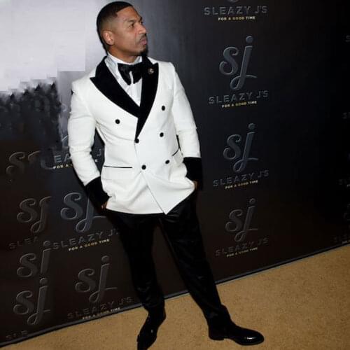Handsome Groomsmen Fashionable Groom Tuxedos Mens Wedding Dress Man Jacket Blazer Prom Dinner (Jacket+Pants+Tie) B02