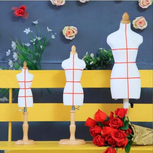 High-Quality 1/4 Female Woman Body Mannequin Sewing For Clothes,Busto Dress Foam Stand1:4 Scale Jersey Bust,Minil Size 1pc D241