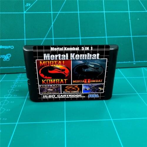 Mortal Kombat 5 in 1 - 16 bit MD Games Cartridge For MegaDrive Genesis console