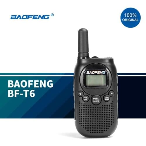 2020 Newest License Free Baofeng BF-T6 Walkie Talkie Best Gift for Kids Children Radio Mini Handheld T6 Two Way Radio