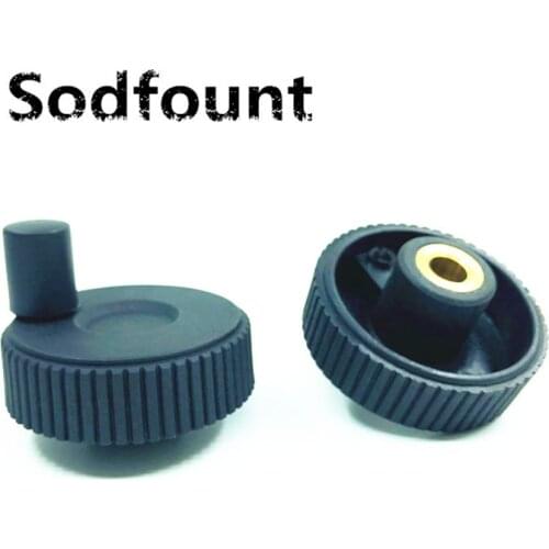 1 PCS CNC 3D Printer hand wheel Reticulated small hand wheel Vertical lines Plastic textured handle M8 M10