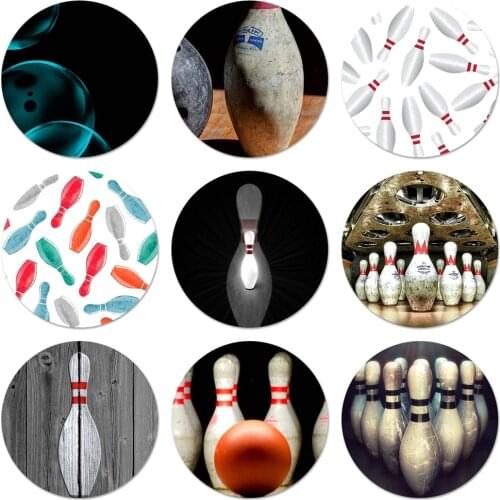 Bowling Ball Sport Brooch Pin Cosplay Badge Accessories For Clothes Backpack Decoration Gift