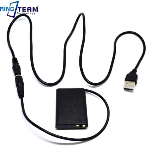 Power USB Cable + DR100 DR-100 DC Coupler NB12L NB-12L Fake Battery for Canon Digital Camera PowerShot G1X Mark II 2
