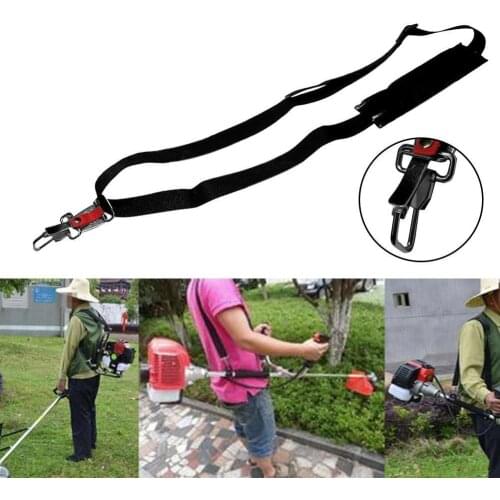 1Pcs Black Strimmer Shoulder Harness Strap Lawn Mower For Brush Straps Carry with Cutter Hook Trimmer I8R3