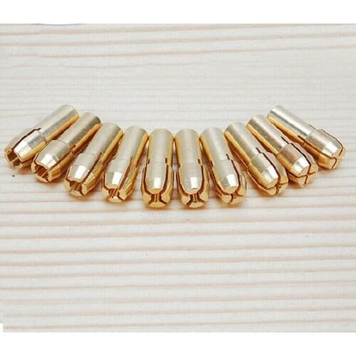 10 Pc Electric Tool Mini Drill Brass Chuck Suitable for Rotating Tool Accessories Machine Polishing Engraving Machine