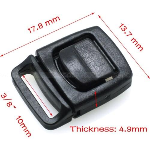 3/8"Plastic Buckles For Lanyard Worker Tag ID Card Holder Lanyard Accessories Webbing 10mm