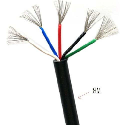 5 Cores Silicone Cable Wire Electronic Soldering Iron STC-T12 Line Welding Station Handle High Temperature Resistance DIY Tools