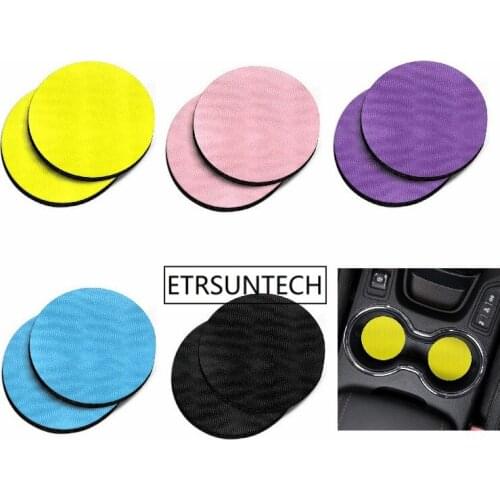 500pcs Solid Color Design Absorbent ROUND Fabric Felt Neoprene Car Coasters Car Cup Mat for Drinks 5 colors in stock