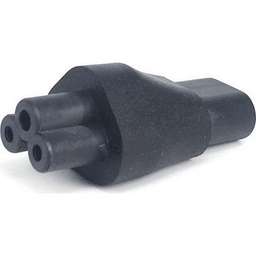 IEC 3Pin Female to 2Pin Male IEC 320 C5 to C8 power adapter