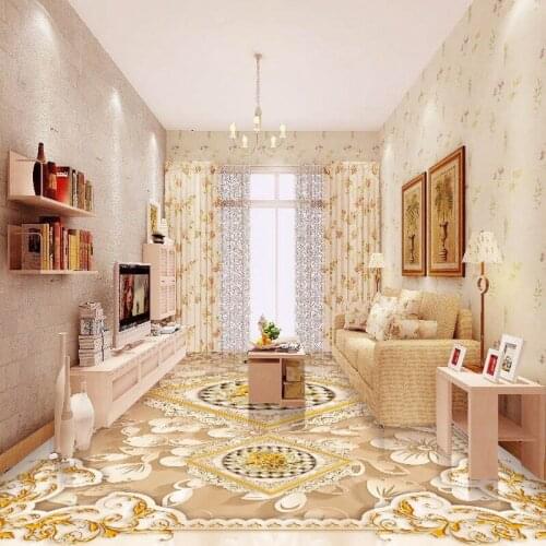 Free shipping custom High-end marble art pattern embossed 3D floor flooring moisture proof non-slip living room wallpaper mural