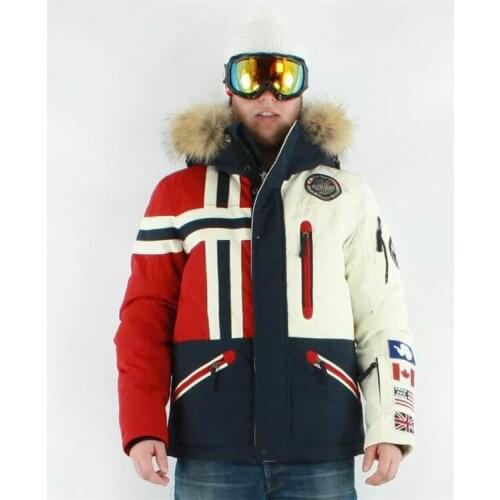 FREE SHIPPING!!!- TOP QUALITY! - SKI JACKET 90%GOOSE DOWN WITH WOOF HAIR COLLAR