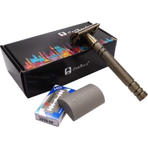 Safety razor shaving mens classic metal double edged razor blade replaceable New adjustable safety razor classic mens shaving