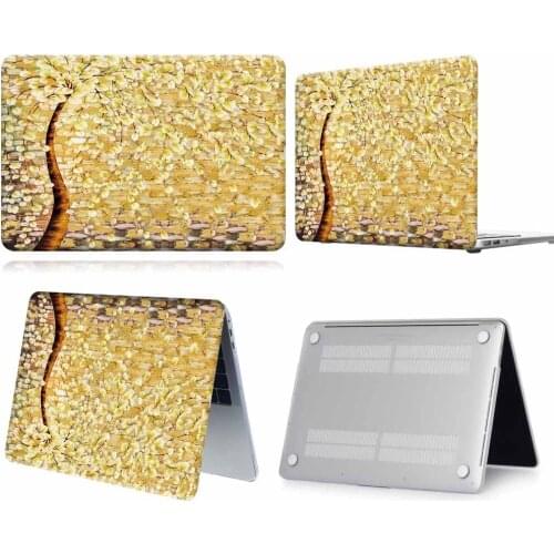 Yellow Tree Paint Pattern Anti-slip Laptop Case For Apple Macbook 12/Air 11 13 A2337/Pro 13(A2251 A2289) 15 16 /Pro 13 A2338