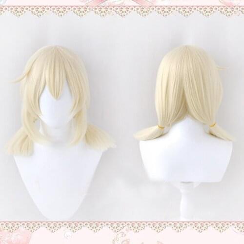 Game Genshin Impact Cosplay Halloween Klee Cosplay Wig Genshin Impact Klee Cosplay Synthetic Hair + Wig Cap