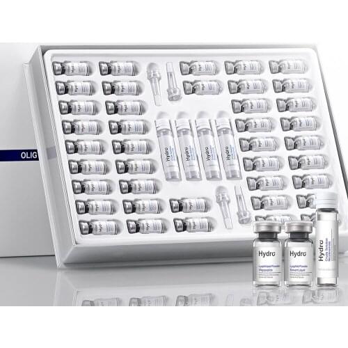 JOMTAM 44pcs Oligopeptide Nicotinamide Lyophilized Powder Suit Brightening Shrink Pores Fades Fine Lines Facial Serum Set