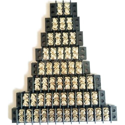 2 to 12 Way Screw Barrier Solderless Terminal Block Strip Connector