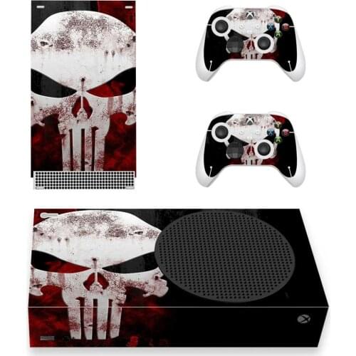 The Skull Skin Sticker Decal Cover for Xbox Series S Console and 2 Controllers Xbox Series Slim Skin Sticker Vinyl