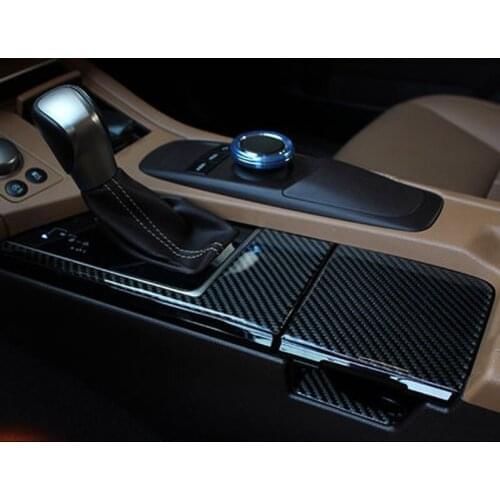 Carbon Fiber Stickers For Lexus ES200 ES250 ES300H Water Cup Holder Panel Door Handle Protection Cover Car Accessories