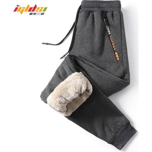 New Mens Winter Thick Warm Fleece Inner Sweatpants Joggers Sportswear Long Trousers Casual Track Pants Plus Size 6XL 7XL 8XL