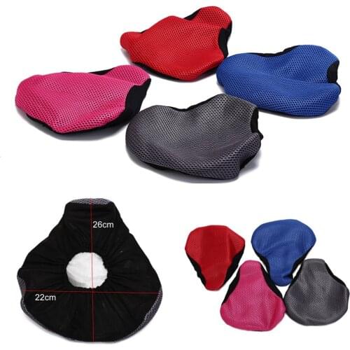 New Bicycle Bike Accessories 3D Soft Bike Seat Saddle for A Bicycle Cycling net Seat Mat Cushion Seat Cover Saddle random