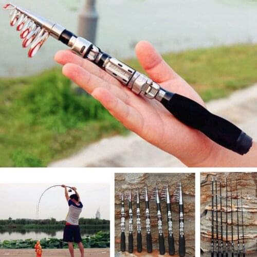 1/1.2/1.5M Protable Super Hard Mini Fishing Rod FRP Ice Fishing Rod Rivers Lakes Fishing Equipment Practical Tool Outdoor Sport