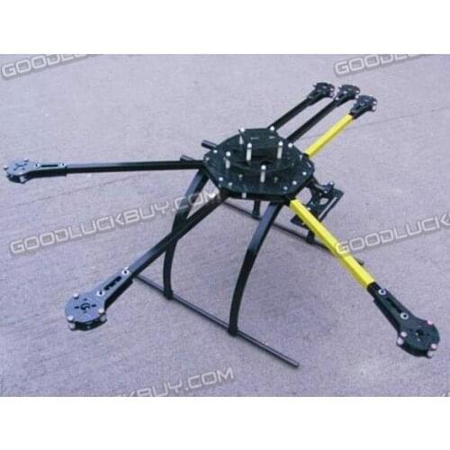 ATG 700-X6-AL 2212/2216 Folding Frame Hexa Multicopter w/ Dual Carbon Motor Mounting Plate