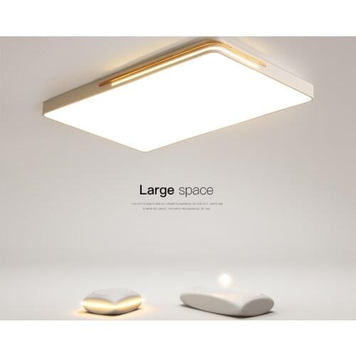 Nordic Modern Minimalist Rectangel/Square Bedroom Lamps 2020 New Atmospheric Living Room Bedroom Light LED Macaron Ceiling Lamp