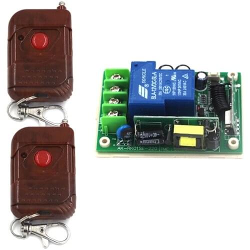 Super stable 200m 85V-250V 30A 1 CH 315Mhz wireless remote control switch remote receiver for door window Pump motor SKU: 5305