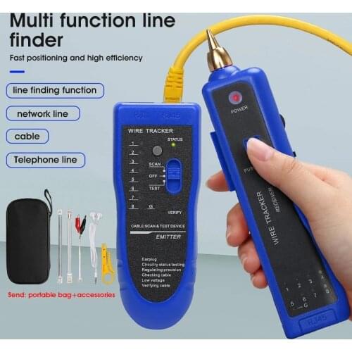 RJ11 RJ45 Cat5 Cat6 Telephone Wire Tracker Tracer Ethernet LAN Network Cable Tester Detector Line Finder