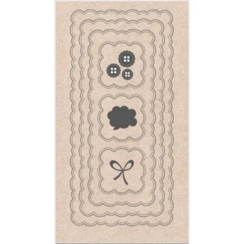 Slimline buttons Metal cutting dies and stamp cut die mold card Scrapbook paper craft knife mould blade punch stencils