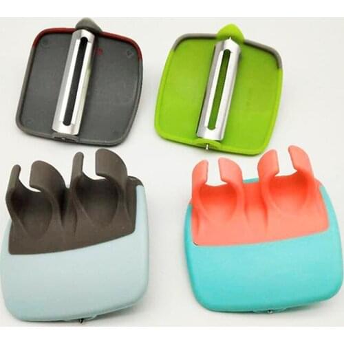 Creative Finger Held Palm Peeler Vegetable Fruit Potato Stainless Slicer Peeler Quick And Efficient Easy Hold Kitchen Gadgets