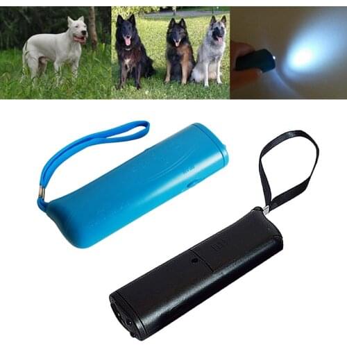 Ultrasonic Dog Chaser LED Flashlight Aggressive Attack Dogs Repeller Multifunction Pets Trainers Pet Trainings Tools Accessories