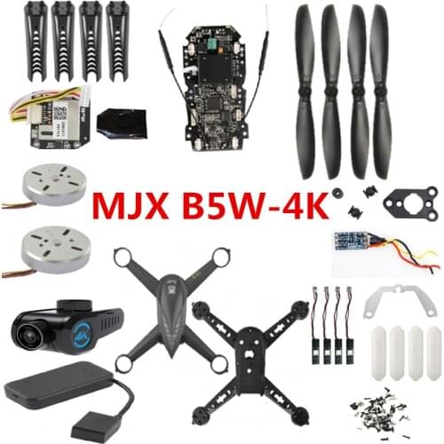 MJX B5W-4K Bugs 5W 4K RC Drone spare parts motor blades body shell receiver ESC GPS camera Screws ball remote charger light etc