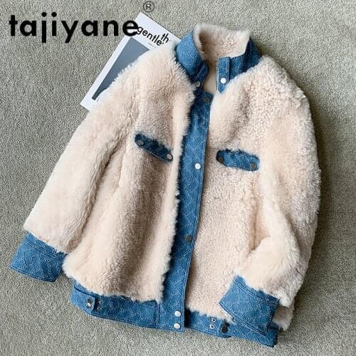 Women Clothes Winter 2021 Natural Wool Jackets Woman 100% Sheep Fur Coats Womens Clothing Fashion Mujeres Abrigos TN909