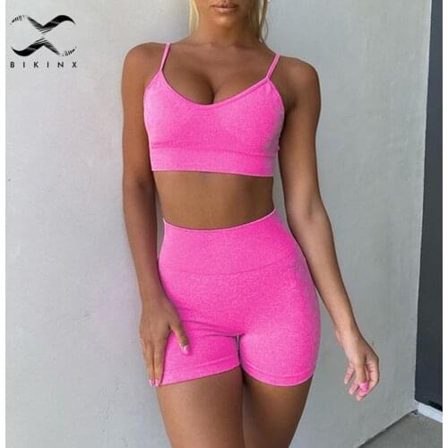 8 colors seamless yoga set 2 piece set woman sportswear high waist fitness clothing sports sets gym set yoga clothes Ladies 2020