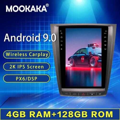 128G Tesla Screen For 2004-2012 Lexus GS GS300 GS350 GS450 GS460 Android Car Auto Audio Stereo Radio Recorder GPS Navi Head Unit