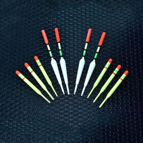 25 sets/bag TOPIND 15pcs/set Assorted Sizes Slip Drift Tube Indicator Fishing Float