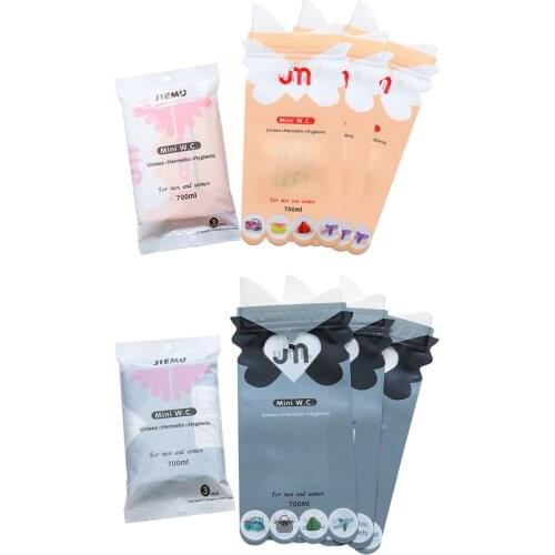 3Pcs Emergency Portable Car Urine Bag Toilet Pee Vomit Bags Mini Toilet Mobile Toilets Men Women Children Kids Using Outdoors